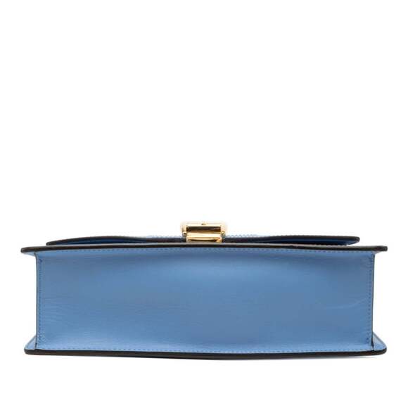 GUCCI Blue Leather Sylvie Shoulder Bag - Picture 3 of 6